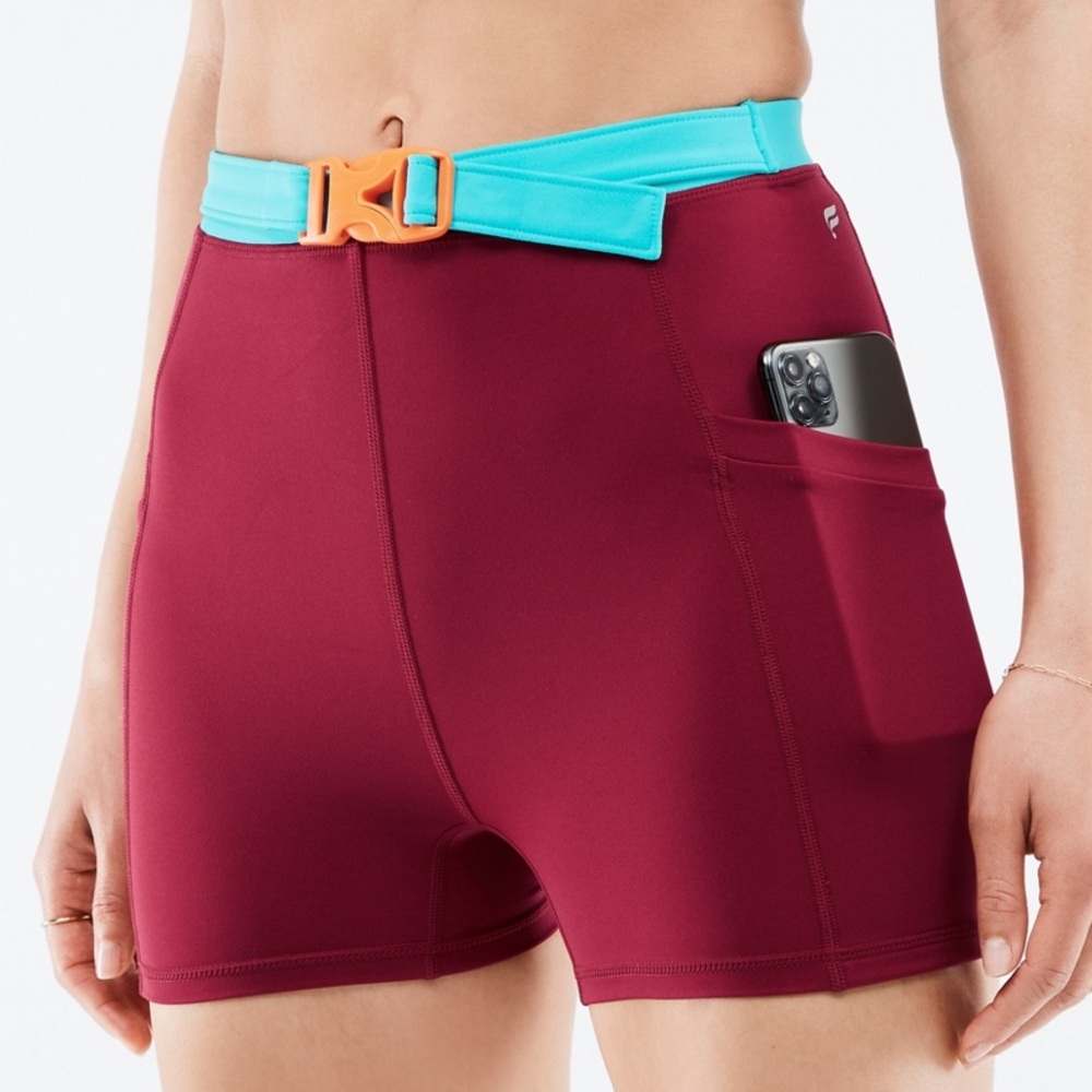 Fabletics High-Waisted Motion365 Hike Shorts 3” NWT